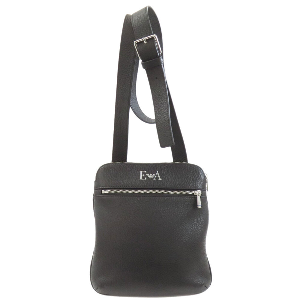 Emporio Armani Logo Shoulder Bag Leather Men's